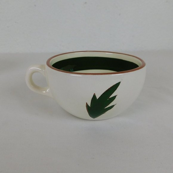 Lot of 3 Stangl Pottery Pink Thistle Hand Painted Flat Coffee Cup Vintage White - Picture 3 of 11